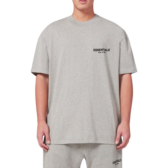 NIB Fear of God Essentials Tee Dark Oatmeal (SS22) - Size L - Picture 2 of 6